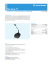 Sennheiser SDC 8000 CC User's Manual