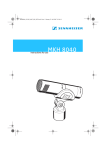 Sennheiser MKH 8040 User's Manual
