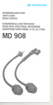 Sennheiser MD 908 User's Manual