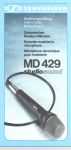 Sennheiser MD 429 User's Manual