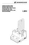 Sennheiser l2013 User's Manual