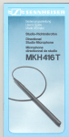 Sennheiser Directional Studio MKH 416 T User's Manual
