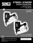 Senco GT90FRH User's Manual