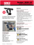 Senco DS205-14V User's Manual