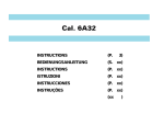 Seiko CAL.6A32 User's Manual