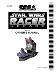 Sega Barcode Reader Star Wars Racer Arcade User's Manual