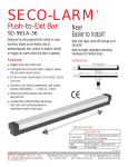 SECO-LARM USA SD-961A-36 User's Manual