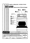 Sears 64781 User's Manual