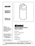 Sears 625.34842 User's Manual