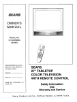 Sears 274.4345869A User's Manual