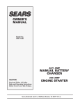 Sears 200.7144 User's Manual