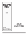 Sears 200.71211 User's Manual