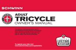 Schwinn Adult Tricycle Bicycle Owner's Manual