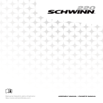 Schwinn 220(2012 model) Assembly & Owner's Manual