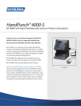 Schlage HandPunch 4000-S User's Manual