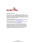 Sceptre Technologies E Series User's Manual