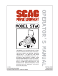 Scag Power Equipment STWC User's Manual