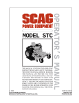 Scag Power Equipment STC User's Manual