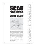 Scag Power Equipment Lawn Mower Accessory GC-STC User's Manual