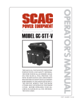 Scag Power Equipment GC-STT-V User's Manual