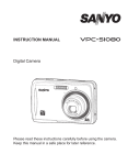 Sanyo Xacti VPC-S1080 User's Manual
