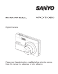 Sanyo VPC-T1060 User's Manual