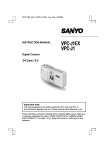 Sanyo VPC-J1 User's Manual