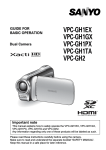 Sanyo VPC-GH1GX User's Manual