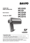 Sanyo VPC-CS1EX User's Manual