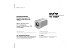 Sanyo vcc-zm300p User's Manual