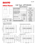 Sanyo UPF383450 User's Manual