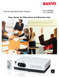 Sanyo PLC-XD2600 User's Manual