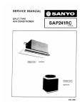 Sanyo SAP241RC User's Manual