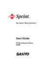 Sanyo RL2500 User's Manual