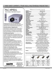Sanyo Projector PLC-XP55/L User's Manual