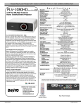 Sanyo PLV-1080HD User's Manual