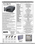 Sanyo PLV-80/75 User's Manual