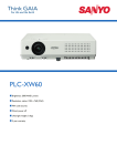 Sanyo PLC-XW60 User's Manual