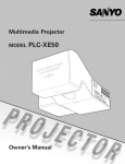 Sanyo PLC-XE50 User's Manual
