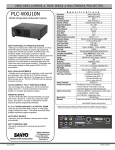 Sanyo PLC-WXU10N User's Manual