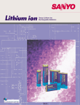 Sanyo Lithium ion User's Manual