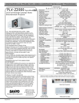 Sanyo PLV-Z2000 User's Manual