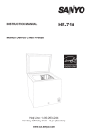 Sanyo HF-710 User's Manual