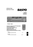 Sanyo FXCD-1350 User's Manual
