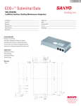 Sanyo ECO-i SHA-LN16UAB User's Manual