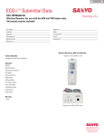 Sanyo ECO-i RCS-TRP80AAB.WL User's Manual