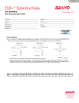 Sanyo ECO-i APR-RZP680BAB User's Manual