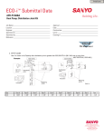 Sanyo ECO-i APR-P1350BA User's Manual