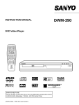 Sanyo DWM-390 User's Manual