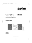 Sanyo DTA-1800 User's Manual